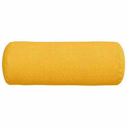 Bolster Kussens 2 pcs Lichtgeel Ø 25 x 70 cm Katoen Stof