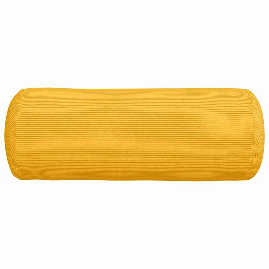 Bolster Kussens 2 pcs Lichtgeel Ø 25 x 70 cm Katoen Stof