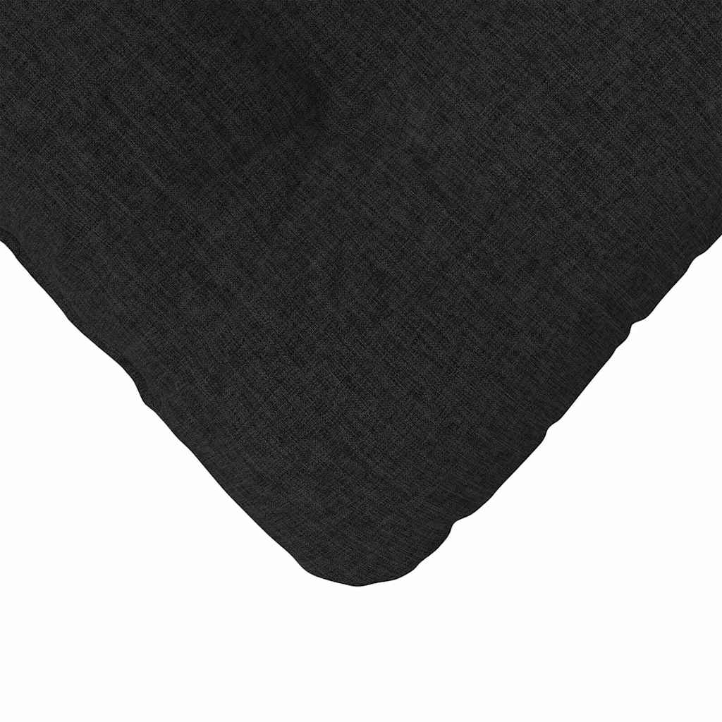 Zitkussens 4 pcs Zwart 40 x 40 x 12 cm Stof