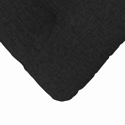 Zitkussens 4 pcs Zwart 40 x 40 x 12 cm Stof