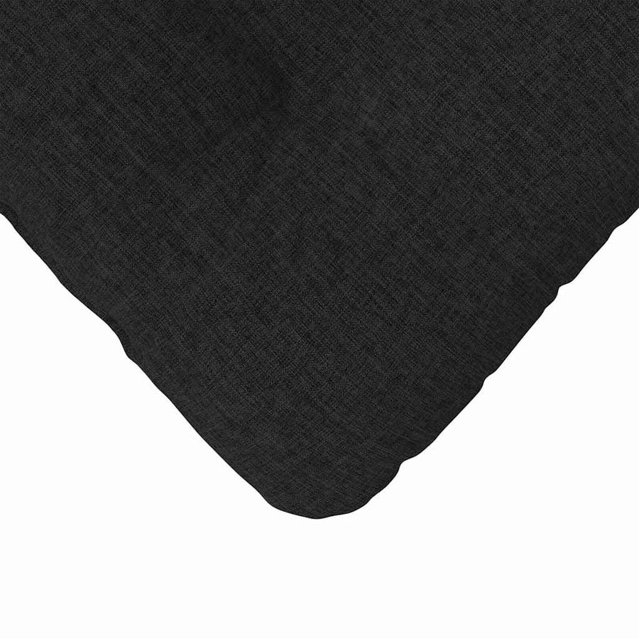 Zitkussens 4 pcs Zwart 40 x 40 x 12 cm Stof