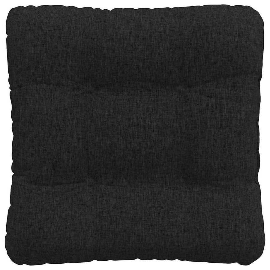 Zitkussens 4 pcs Zwart 40 x 40 x 12 cm Stof