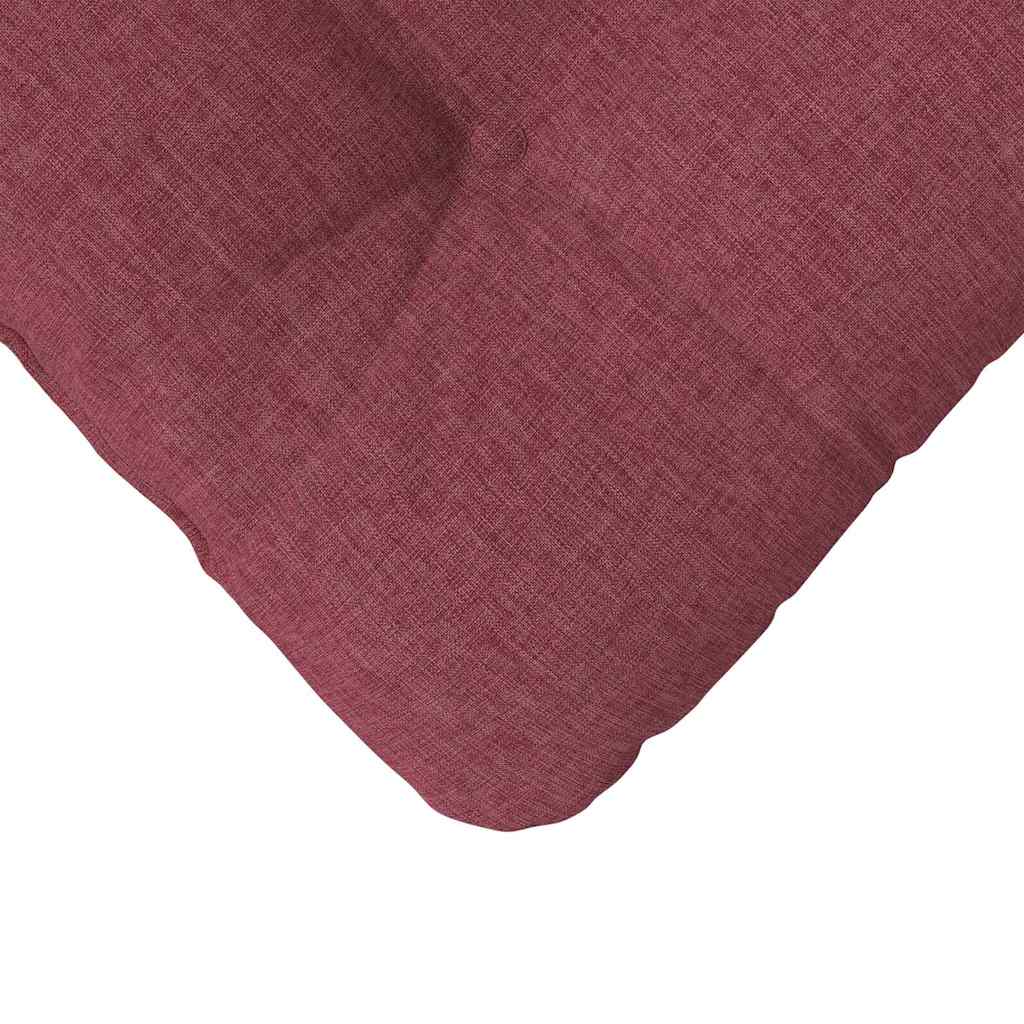 Zitkussens 4 pcs Wijnrood 40 x 40 x 12 cm Stof