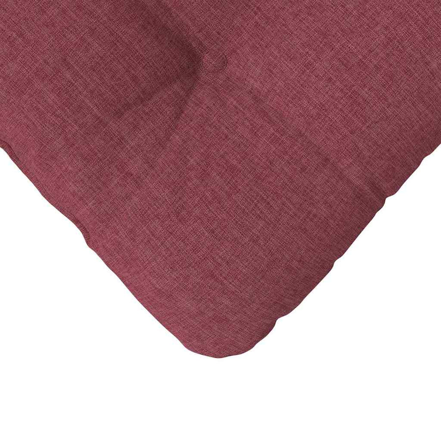 Zitkussens 4 pcs Wijnrood 40 x 40 x 12 cm Stof