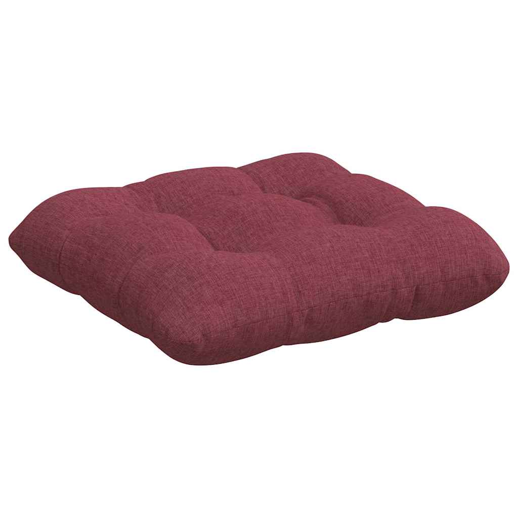 Zitkussens 4 pcs Wijnrood 40 x 40 x 12 cm Stof