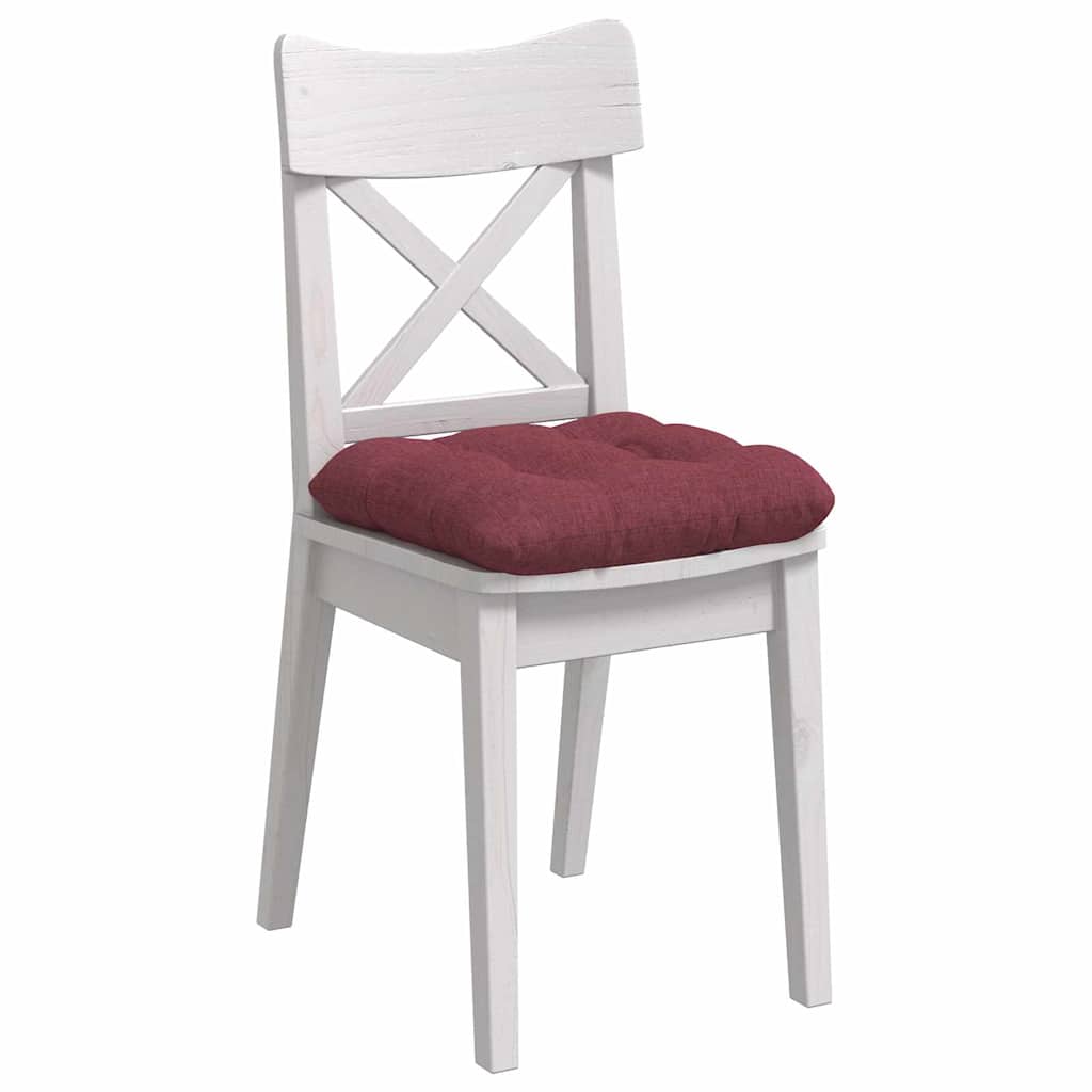 Zitkussens 4 pcs Wijnrood 40 x 40 x 12 cm Stof