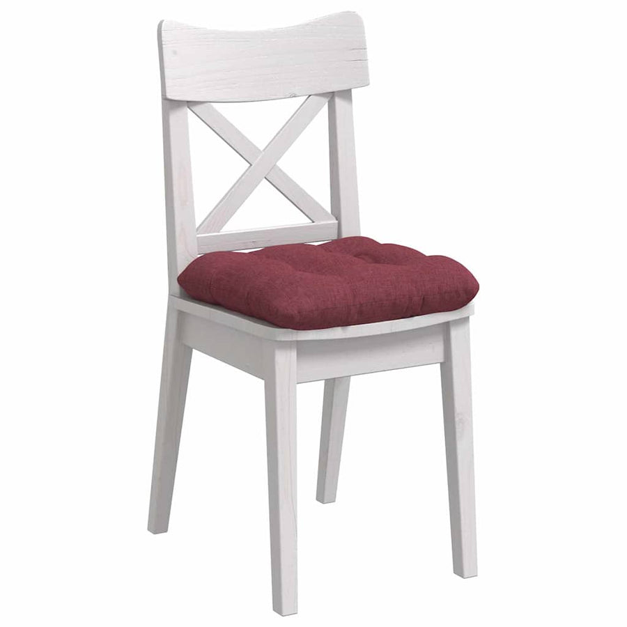 Zitkussens 4 pcs Wijnrood 40 x 40 x 12 cm Stof