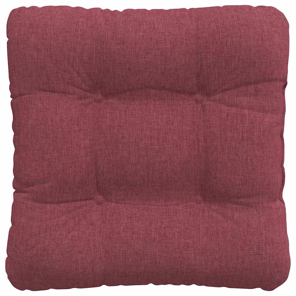 Zitkussens 4 pcs Wijnrood 40 x 40 x 12 cm Stof