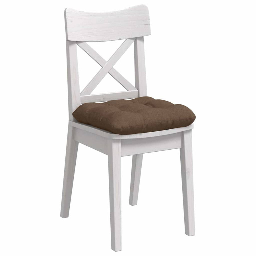 Zitkussens 4 pcs Bruin 40 x 40 x 12 cm Stof