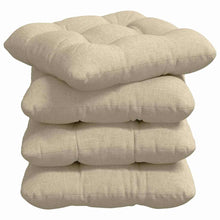 Zitkussens 4 pcs Crème 40 x 40 x 12 cm Stof