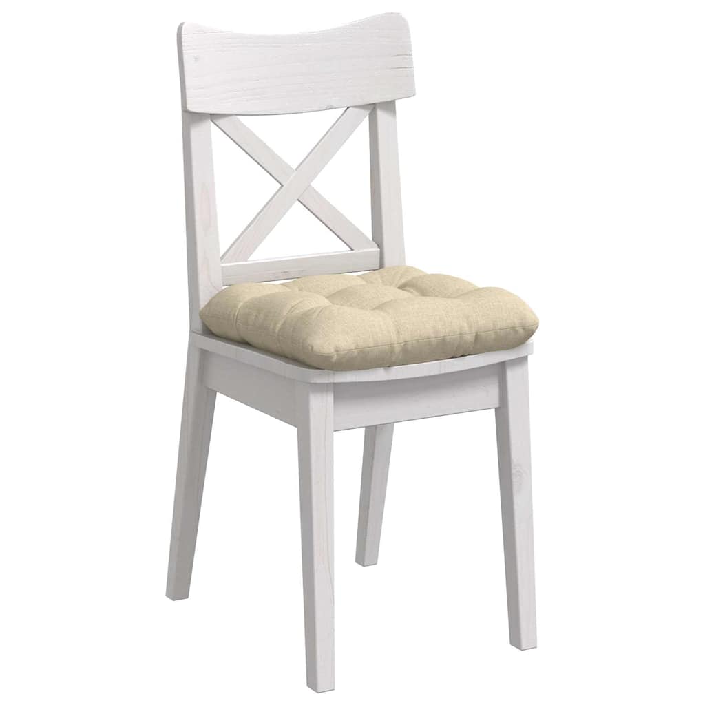 Zitkussens 4 pcs Crème 40 x 40 x 12 cm Stof