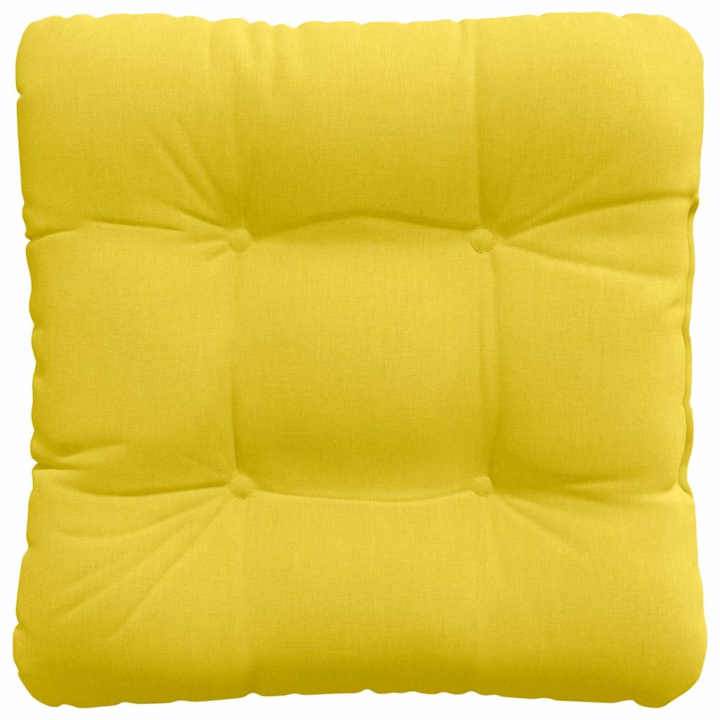 Zitkussens 4 pcs Lichtgeel 40 x 40 x 12 cm Stof