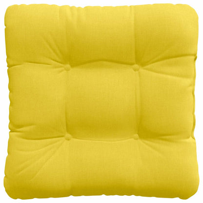 Zitkussens 4 pcs Lichtgeel 40 x 40 x 12 cm Stof