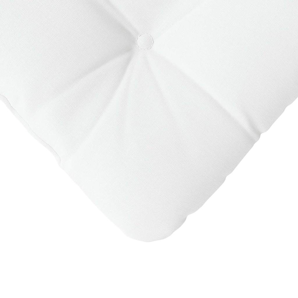 Zitkussens 4 pcs Wit 40 x 40 x 12 cm Stof