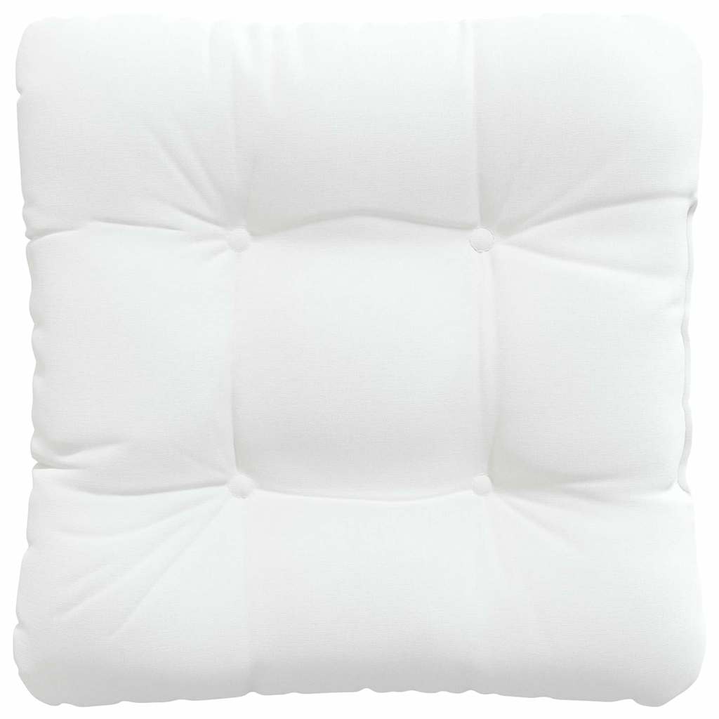 Zitkussens 4 pcs Wit 40 x 40 x 12 cm Stof