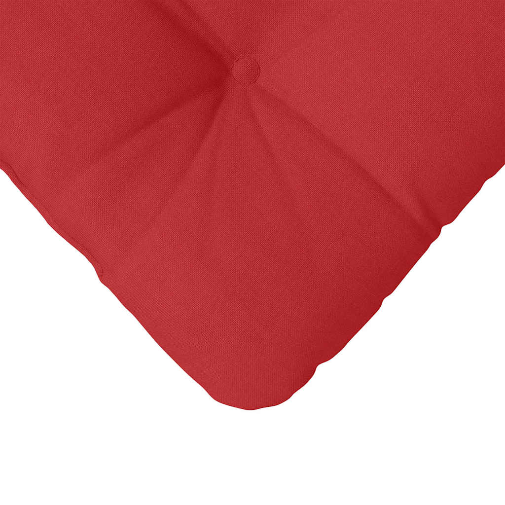 Zitkussens 4 pcs Rood 40 x 40 x 12 cm Stof