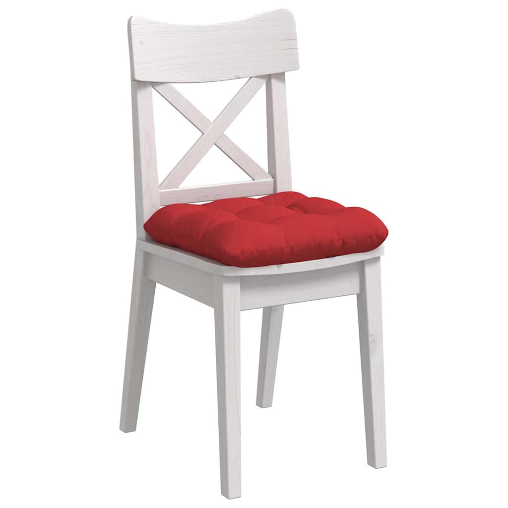 Zitkussens 4 pcs Rood 40 x 40 x 12 cm Stof