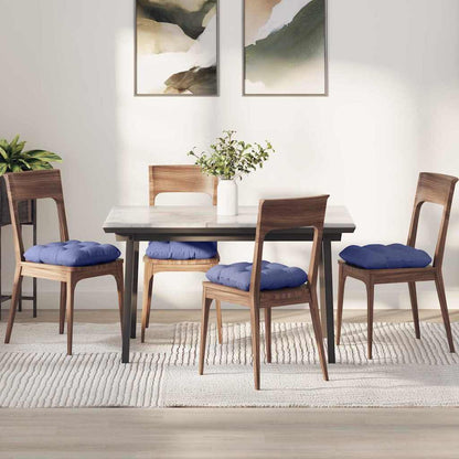 Zitkussens 4 pcs Jeans Blauw 40 x 40 x 12 cm Stof