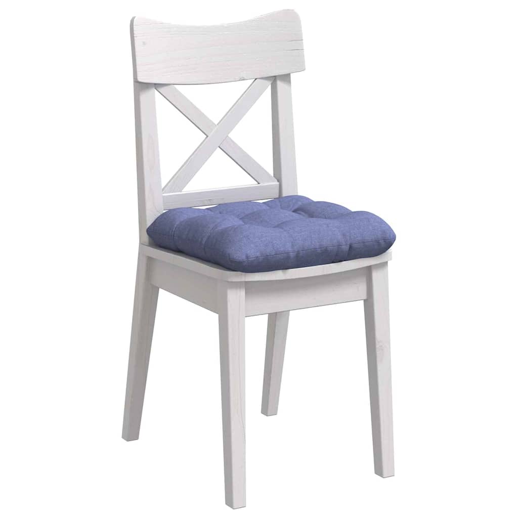 Zitkussens 4 pcs Jeans Blauw 40 x 40 x 12 cm Stof