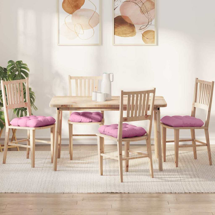 Zitkussens 4 pcs Roze 40 x 40 x 12 cm Stof