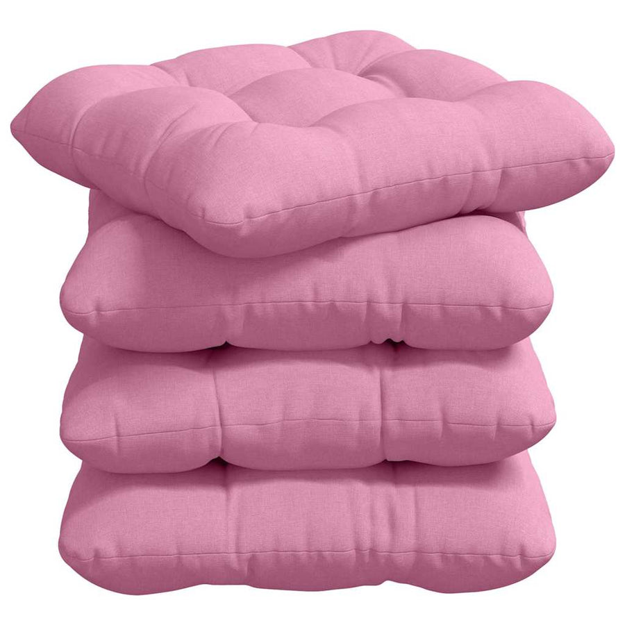 Zitkussens 4 pcs Roze 40 x 40 x 12 cm Stof