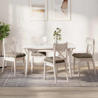 Zitkussens 4 stuks taupe 40x40x12 cm microvezel