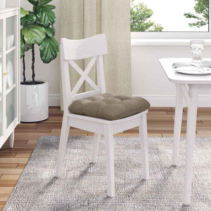 Zitkussens 4 pcs Taupe 40 x 40 cm Microvezel Stof