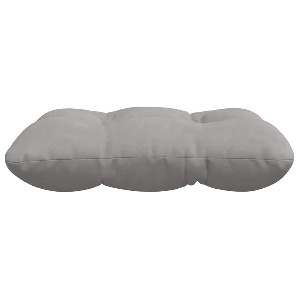 Zitkussens 4 pcs Lichtgrijs 40 x 40 cm Microvezel Stof