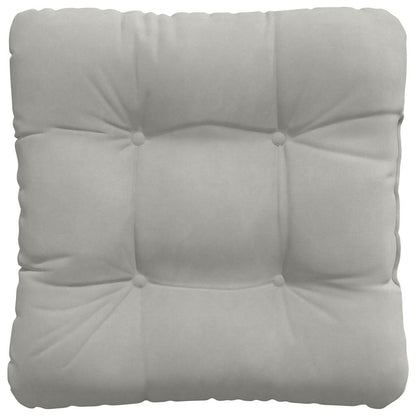 Zitkussens 4 pcs Lichtgrijs 40 x 40 cm Microvezel Stof