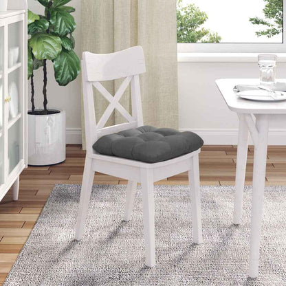 Zitkussens 4 pcs Donkergrijs 40 x 40 cm Microvezel Stof