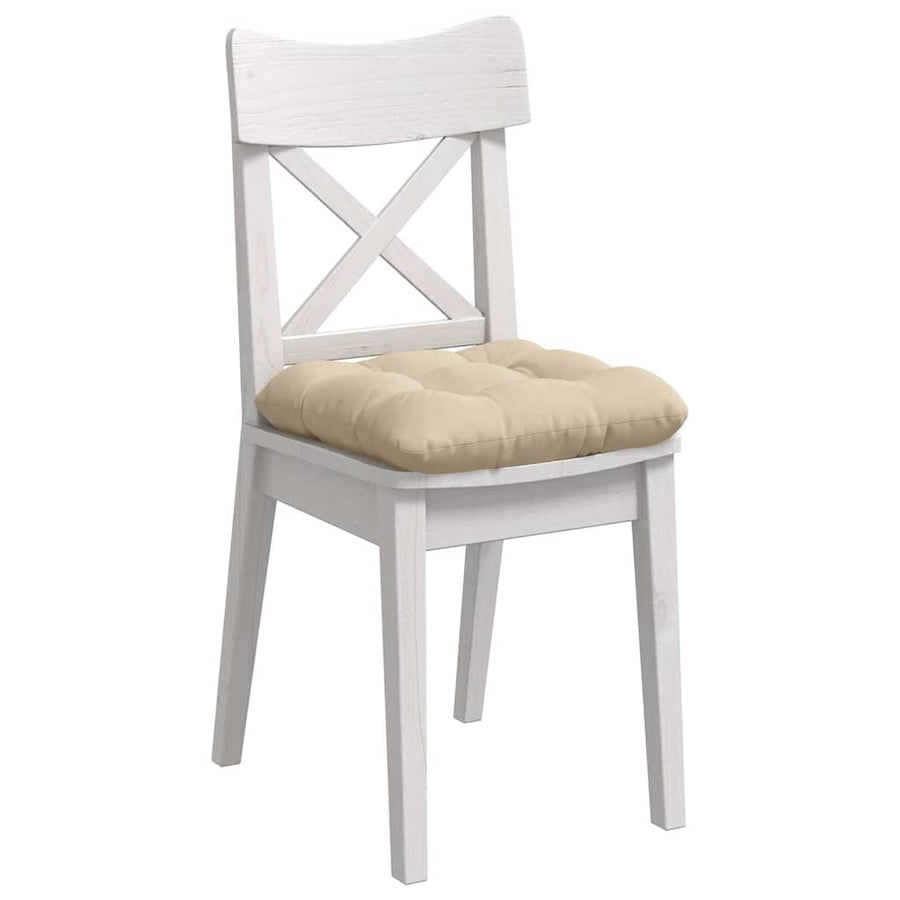 Zitkussens 4 pcs Crème 40 x 40 cm Microvezel Stof