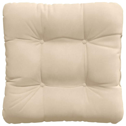 Zitkussens 4 pcs Crème 40 x 40 cm Microvezel Stof