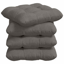 Zitkussens 4 pcs Lichtgrijs 40 x 40 cm Katoen Stof