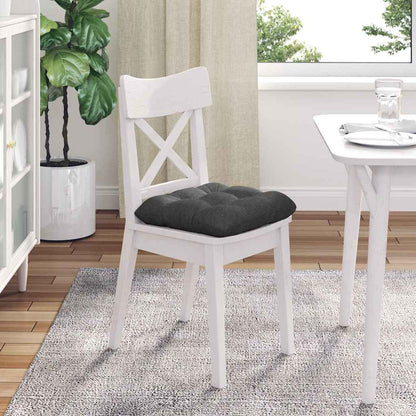 Zitkussens 4 pcs Donkergrijs 40 x 40 cm Katoen Stof