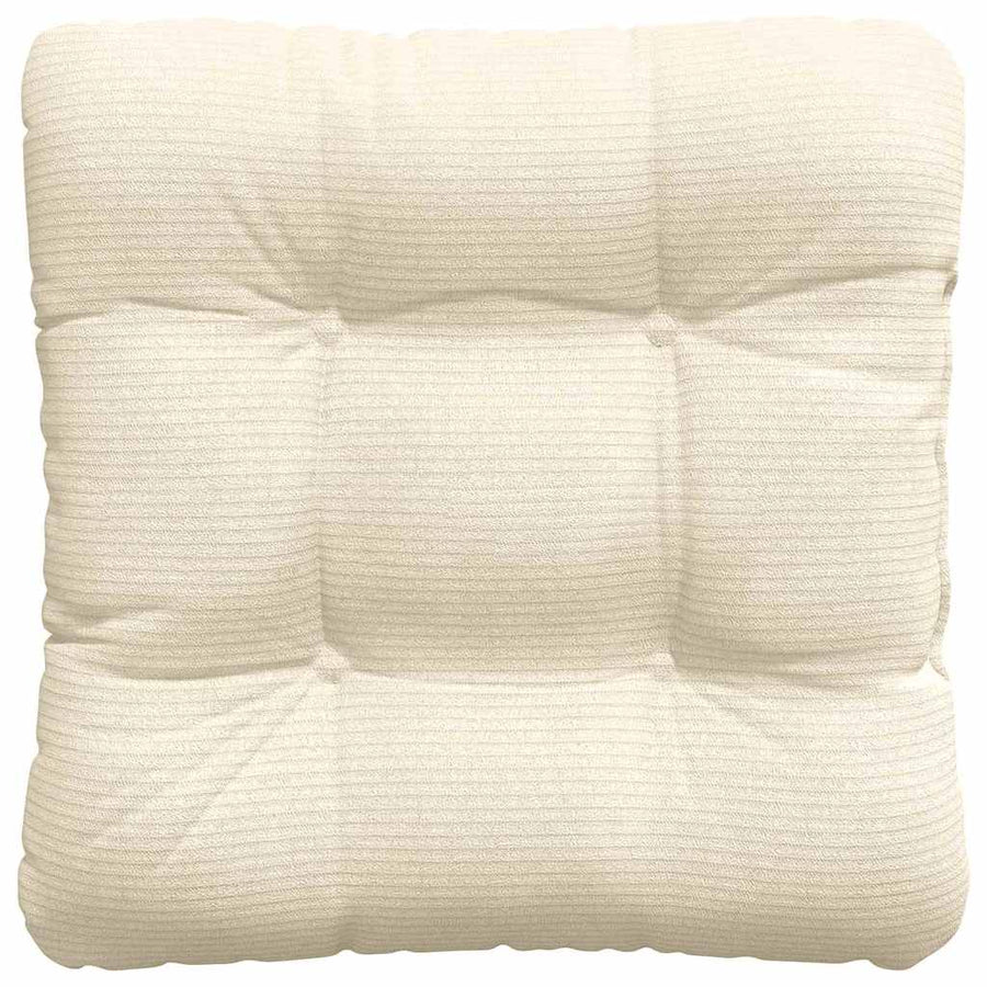 Zitkussens 4 pcs Crème 40 x 40 cm Katoen Stof