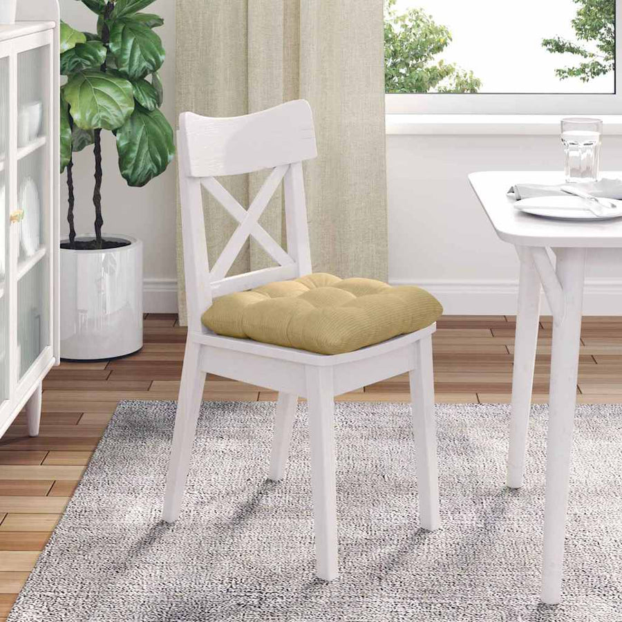 Zitkussens 4 pcs Grijs groen 40 x 40 cm Katoen Stof