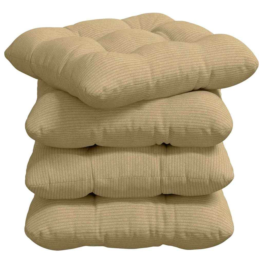 Zitkussens 4 pcs Grijs groen 40 x 40 cm Katoen Stof