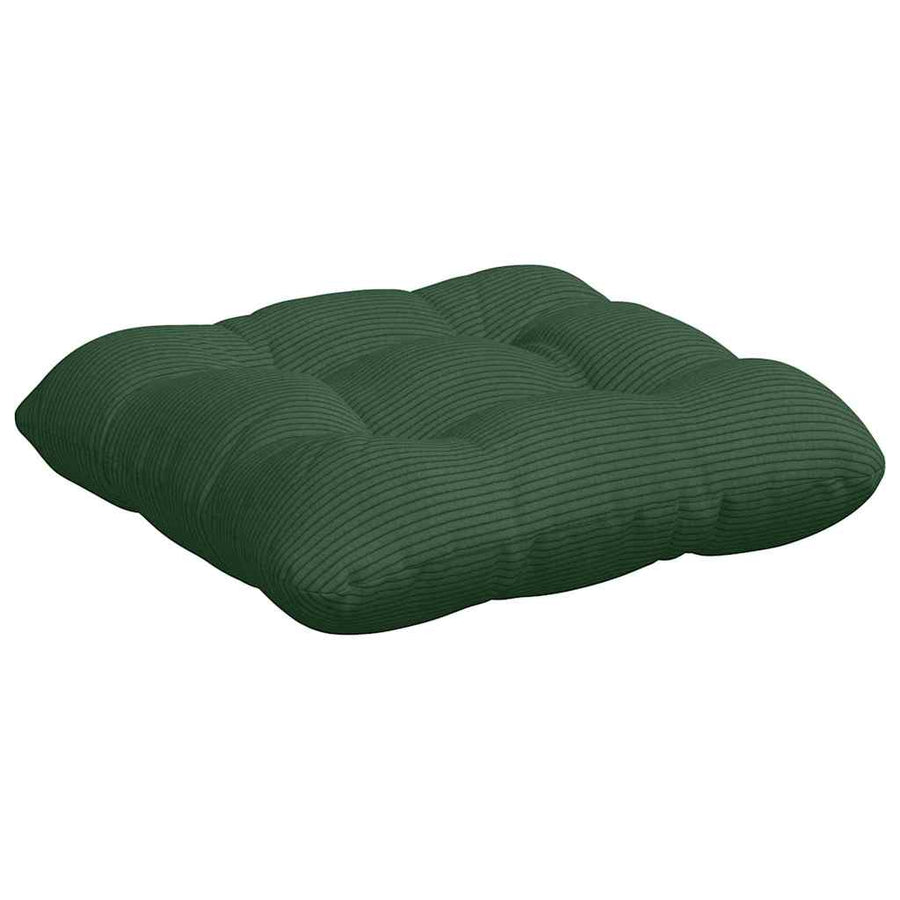 Zitkussens 4 pcs Donkergroen 40 x 40 cm Katoen Stof