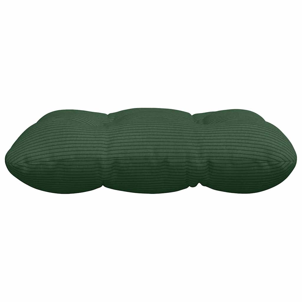 Zitkussens 4 pcs Donkergroen 40 x 40 cm Katoen Stof