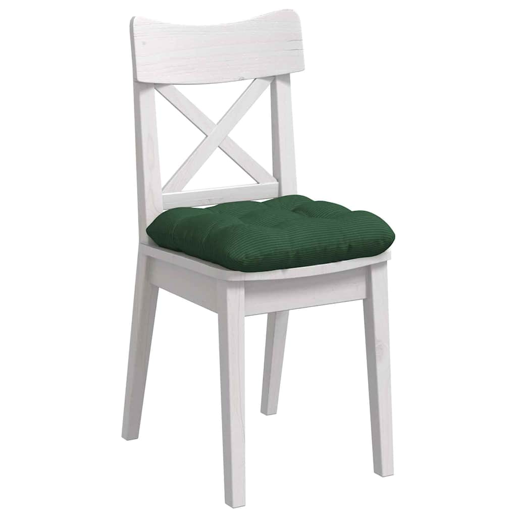 Zitkussens 4 pcs Donkergroen 40 x 40 cm Katoen Stof