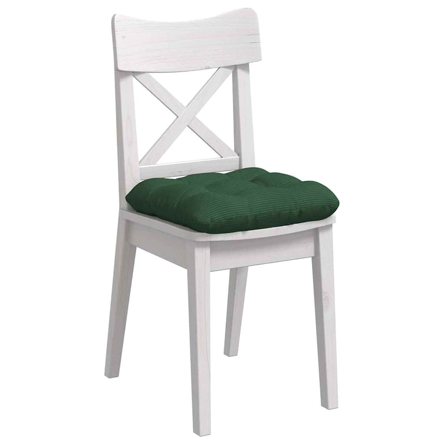 Zitkussens 4 pcs Donkergroen 40 x 40 cm Katoen Stof