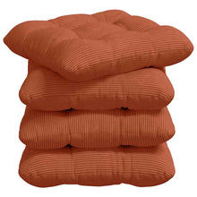Zitkussens 4 pcs Rood-oranje 40 x 40 cm Katoen Stof