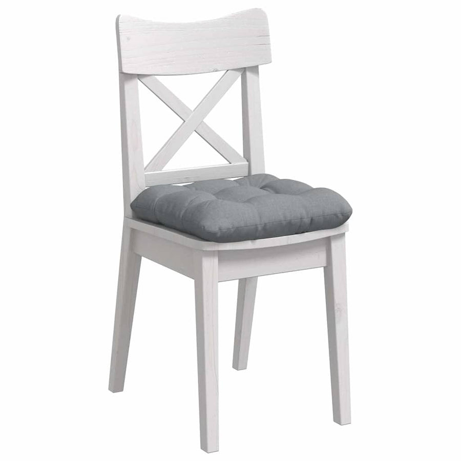 Zitkussens 4 pcs Lichtgrijs 45 x 45 x 12 cm Stof