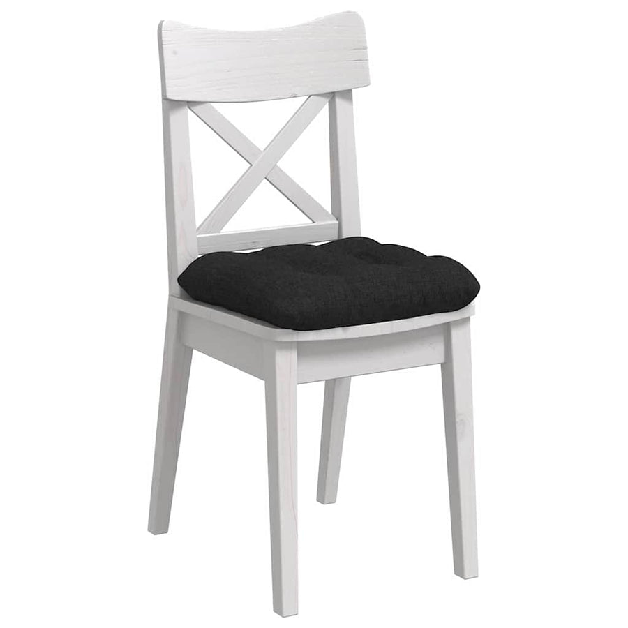 Zitkussens 4 pcs Zwart 45 x 45 x 12 cm Stof