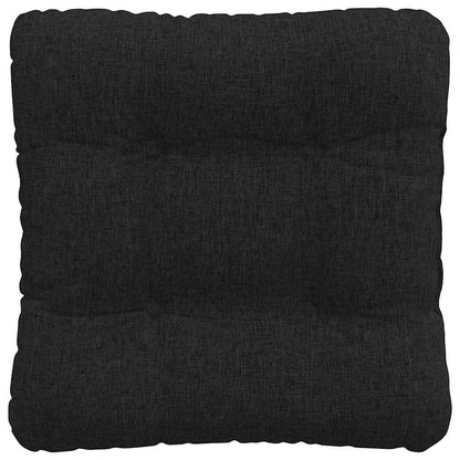 Zitkussens 4 pcs Zwart 45 x 45 x 12 cm Stof