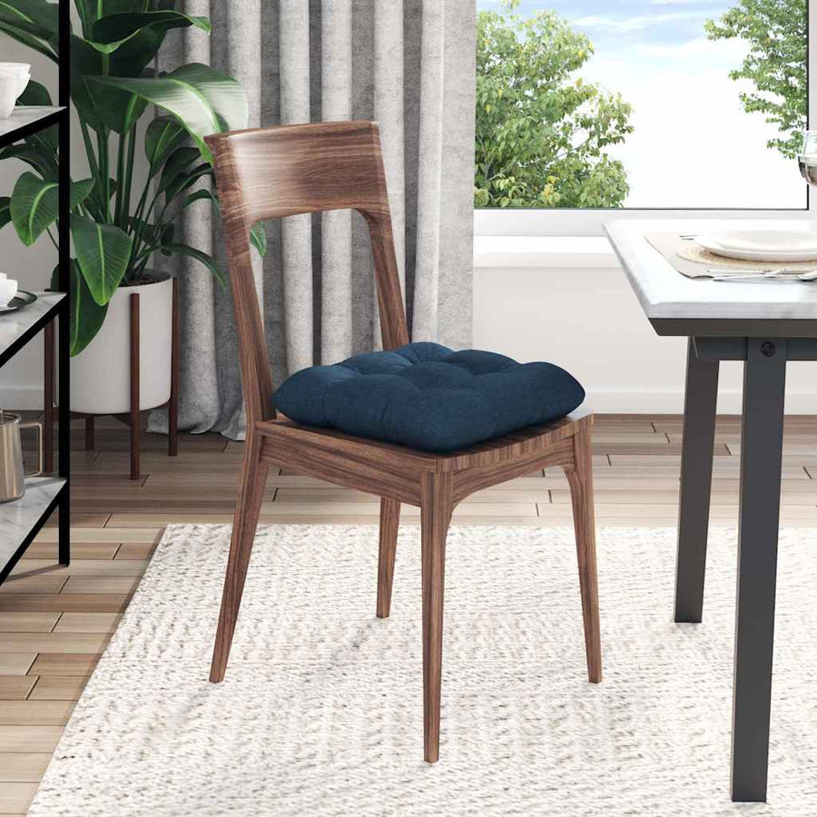 Zitkussens 4 pcs Blauw 45 x 45 x 12 cm Stof
