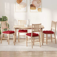 Zitkussens 4 pcs Rood 45 x 45 x 12 cm Stof