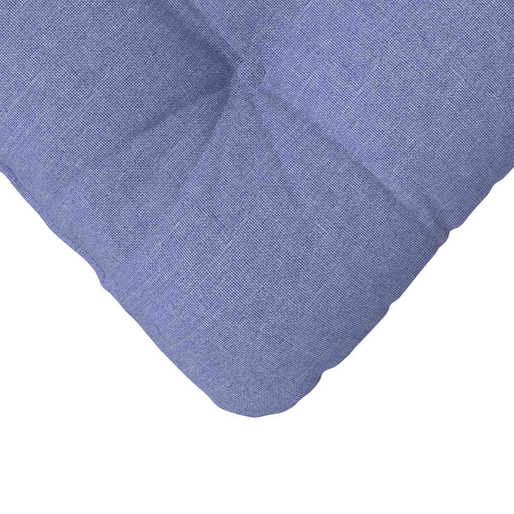 Zitkussens 4 pcs Jeans Blauw 45 x 45 x 12 cm Stof