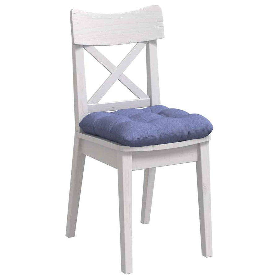 Zitkussens 4 pcs Jeans Blauw 45 x 45 x 12 cm Stof