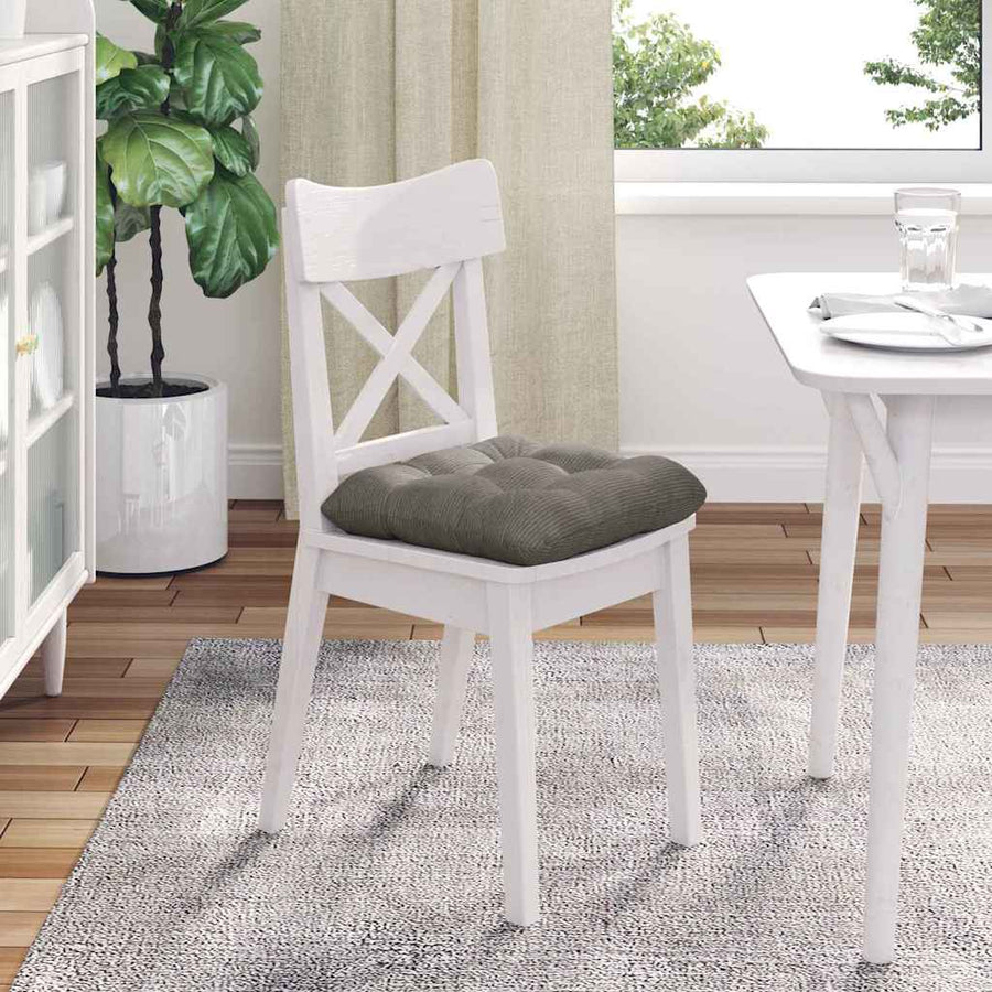Zitkussens 4 pcs Lichtgrijs 45 x 45 cm Katoen Stof